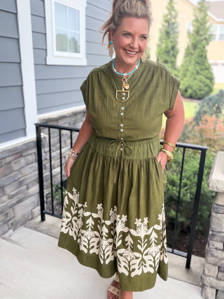 Ivy Jane | Olive Oasis Maxi Dress