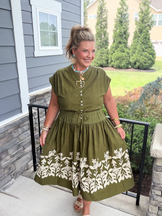 Ivy Jane | Olive Oasis Maxi Dress