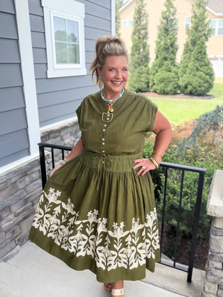 Ivy Jane | Olive Oasis Maxi Dress