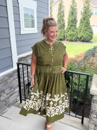 Ivy Jane | Olive Oasis Maxi Dress