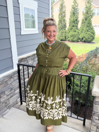 Ivy Jane | Olive Oasis Maxi Dress