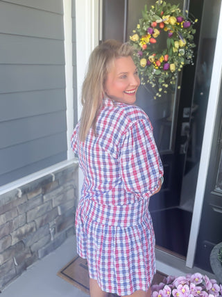 Ivy Jane | Patriotic Plaid Skort