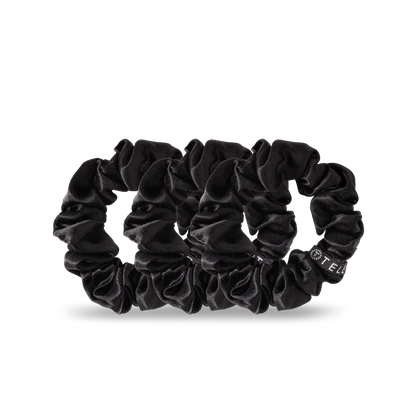 Jet Black Large Scrunchie