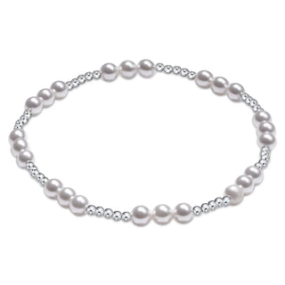 Joy pearl 4mm sterling bracelet.