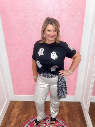 Judy Blue Shine Like A Diamond Silver Faux Leather Pant, silver shiny pants, judy blue, boot cut, faux leather, halloween, christmas, new years, new years eve, womans, denim, stretch