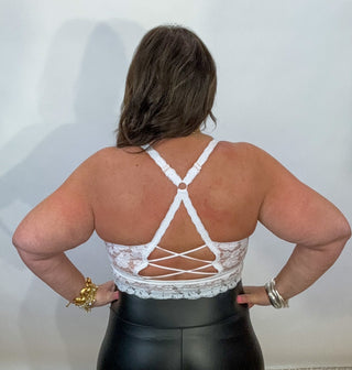 Juliette Lace Bralette | White