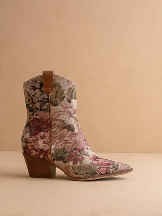 floral tapestry boots