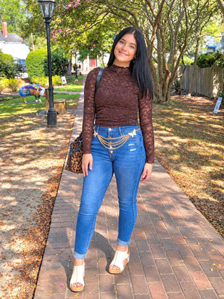Lace & Grace Top | Brown