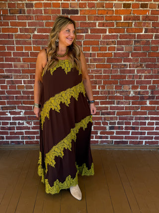 Lace Me In Chocolate Dress