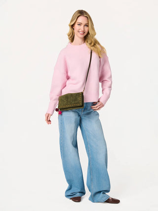 Lennon Cross-Body/Wristlet | Olive