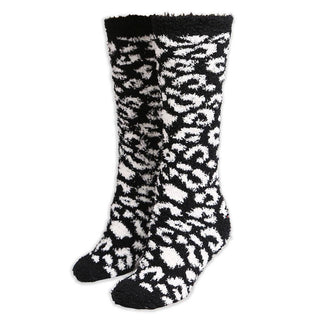 Leopard Pattern Knee High Winter Socks