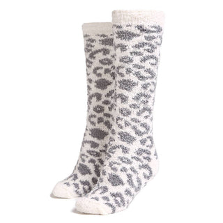 Leopard Pattern Knee High Winter Socks