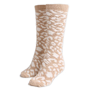 Leopard Pattern Knee High Winter Socks