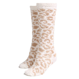 Leopard Pattern Knee High Winter Socks