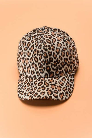 Leopard Print Baseball Caps
