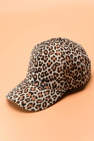 Leopard Print Baseball Caps