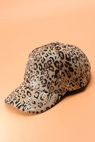 Leopard Print Baseball Caps