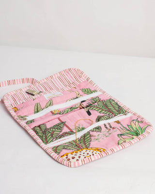 Liana Quilted Jewelry Roll Bag