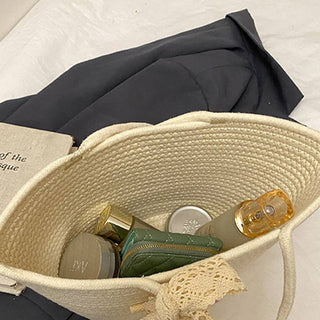 Lily & Lace Handcrafted Woven Tote