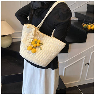 Lily & Lace Handcrafted Woven Tote