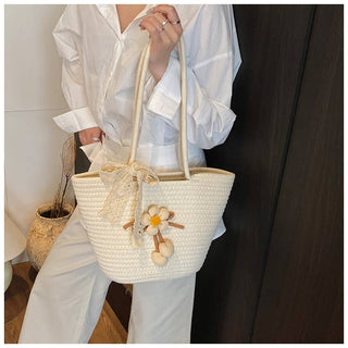 Lily & Lace Handcrafted Woven Tote