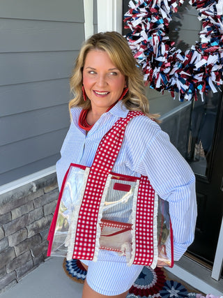 "Lobster Lane" Stripe Short Outfit