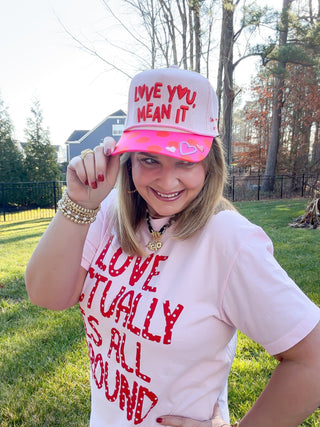 valentine trucker hat