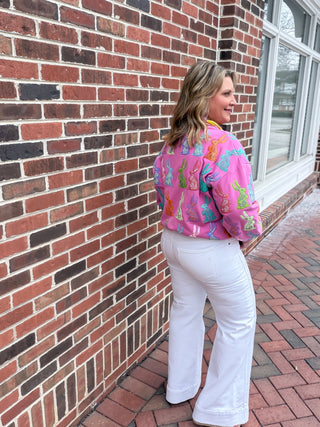 Luna Pintuck Mid-Rise Comfort Flare Jeans