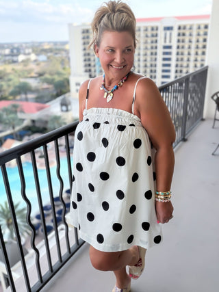 polka dot sun dress
