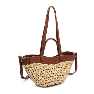 Magnolia Handwoven Vegan Leather Tote Bag