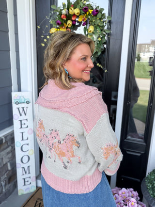 Mane Character Equestrian Knit Cardigan