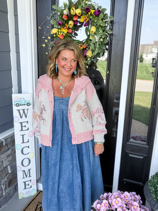 Mane Character Equestrian Knit Cardigan