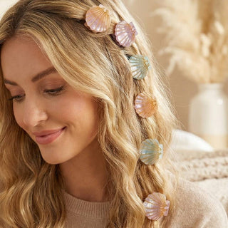Mermaidcore Seashell Mini Claw Hair Clip Set