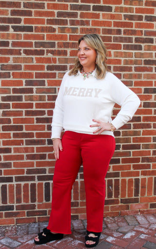 Merry Glow Girl Sweater