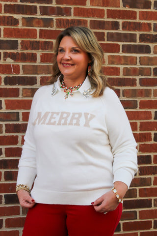 Merry Glow Girl Sweater