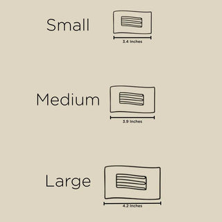 Fir Real Small Flat Rectangle Hair Clip