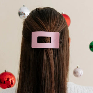 Merry Pinkmas Small Flat Rectangle Hair Clip