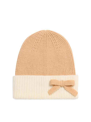beanie with bow