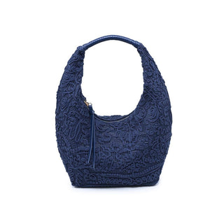 Micah Lace-Textured Slouchy Hobo Bag