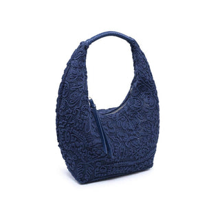 Micah Lace-Textured Slouchy Hobo Bag