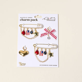 Americana shoe charm set.