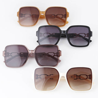 sunglasses with chain link detail 