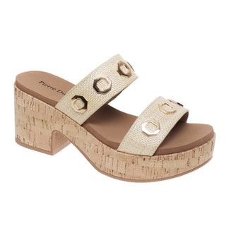 Mood Cork Platform Slide Sandals