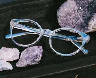 Moonstone Reading Glasses Clear Iridescent