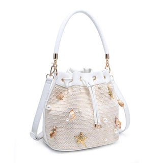 Nantucket Seaside Woven Bucket Crossbody