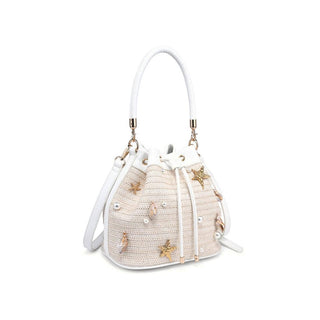 Nantucket Seaside Woven Bucket Crossbody