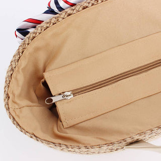 Nantucket Summer Straw Tote Bag