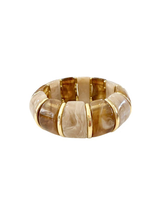 Taupe mixed stone bracelet