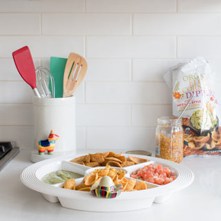 Nora Fleming | Divided Melamine Dish Pinstripes