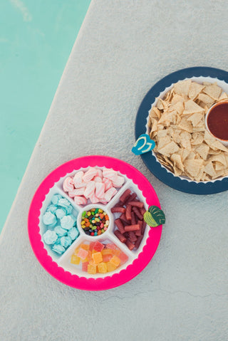 Nora Fleming | Divided Melamine Dish Pinstripes